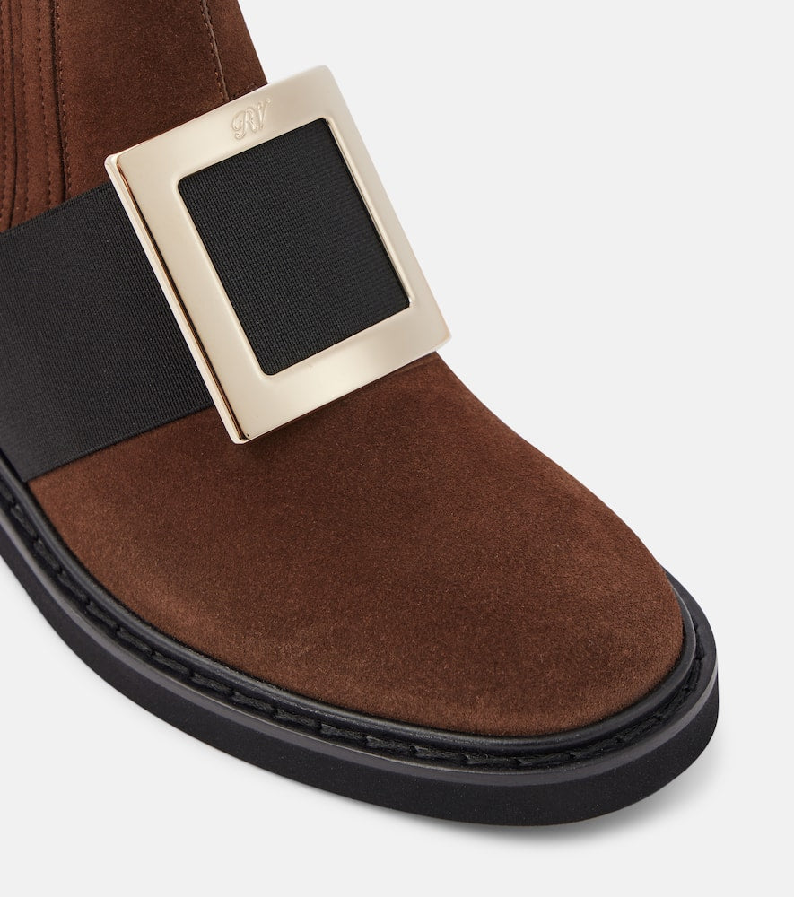 Roger Vivier Viv' Rangers suede Chelsea boots