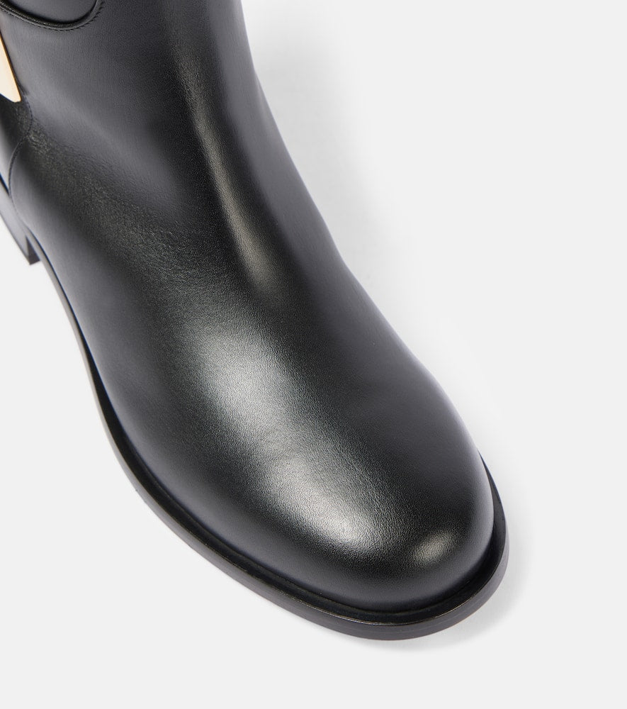 Roger Vivier Viv Riding leather knee-high boots