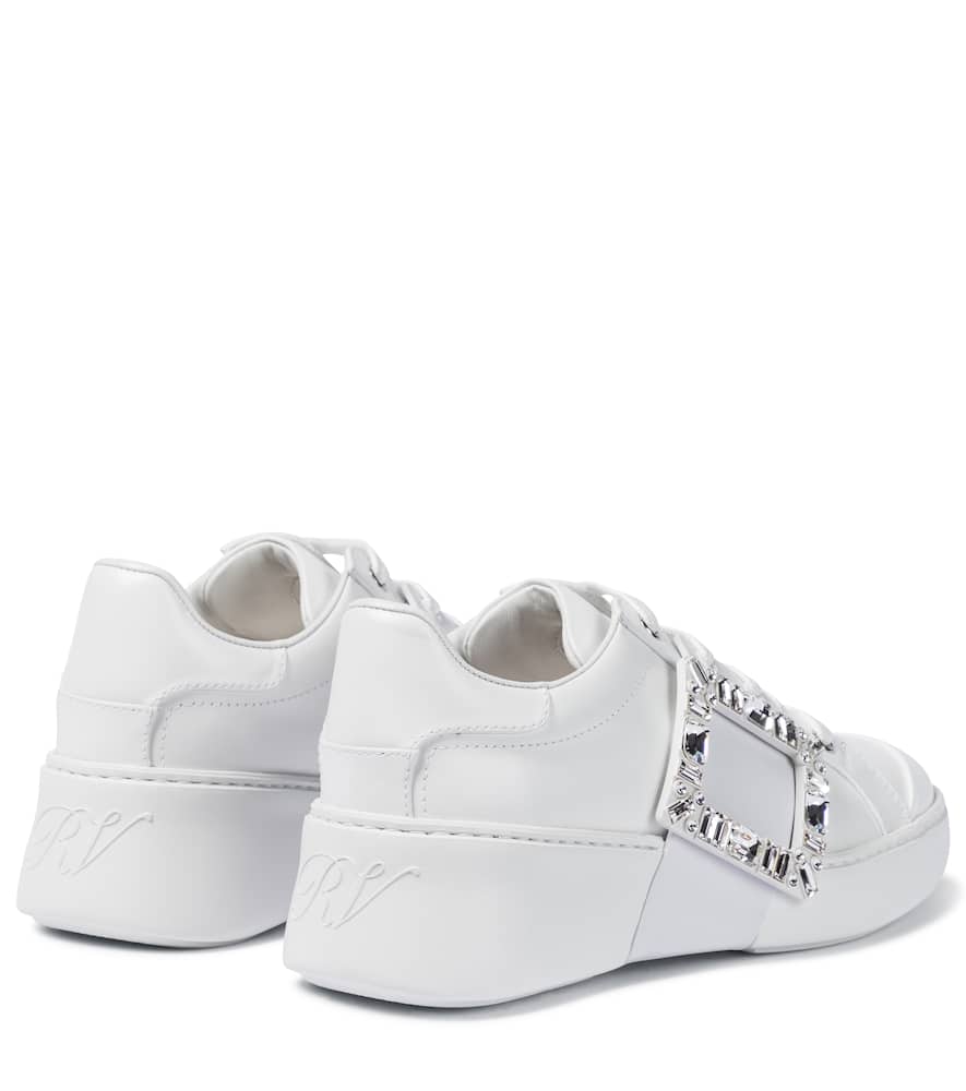 Roger Vivier Viv Skate Strass leather sneakers