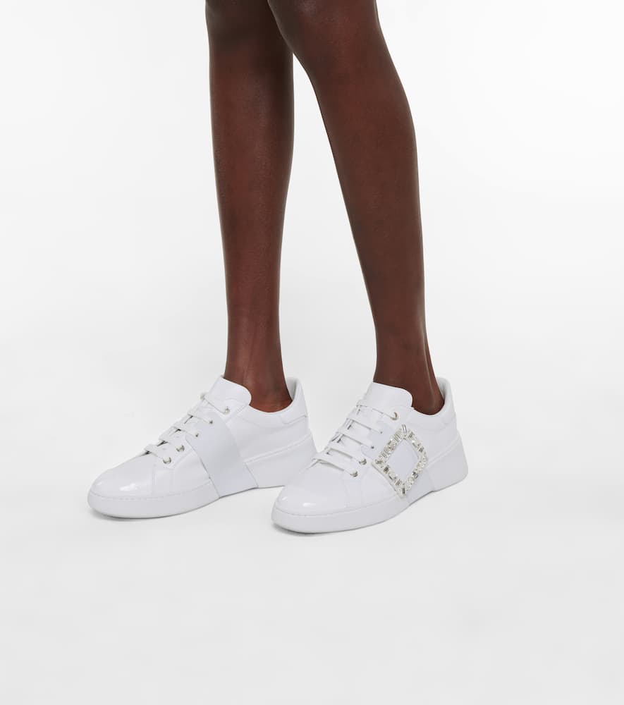 Roger Vivier Viv Skate Strass leather sneakers