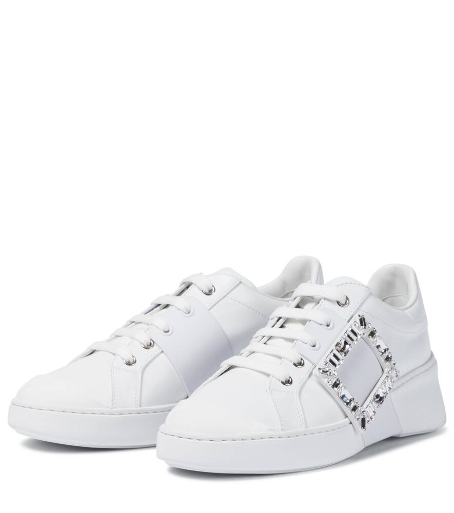 Roger Vivier Viv Skate Strass leather sneakers