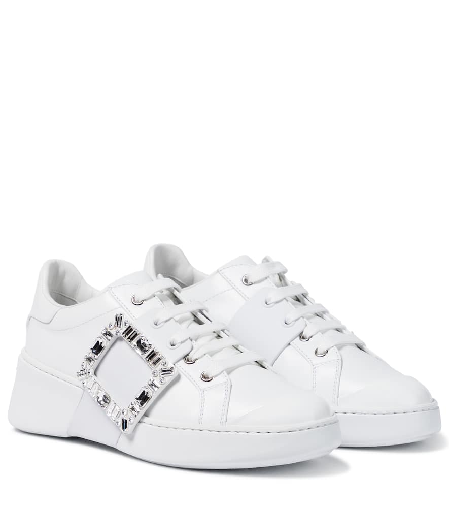 Roger Vivier Viv Skate Strass leather sneakers