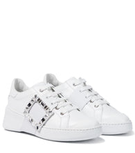 Roger Vivier Viv Skate Strass leather sneakers