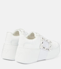 Roger Vivier Viv' Skate leather sneakers
