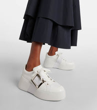 Roger Vivier Viv' Skate leather sneakers