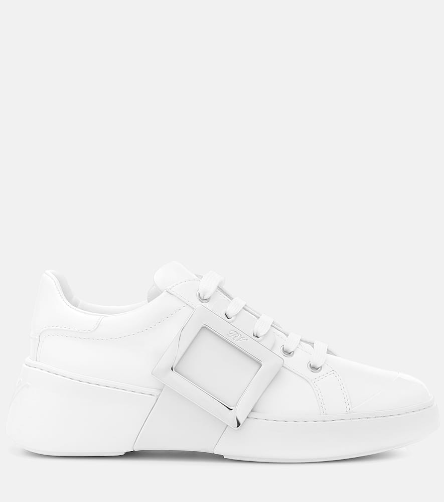 Roger Vivier Viv Skate leather sneakers