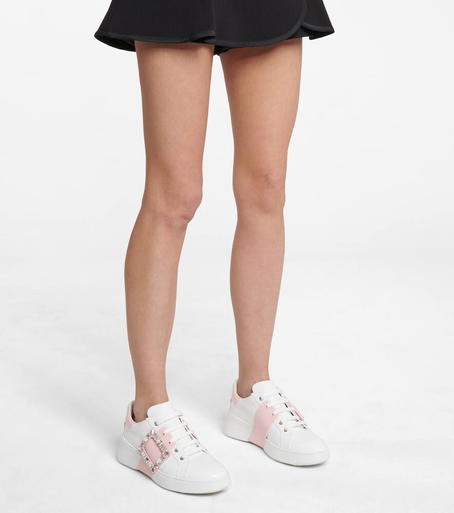 Roger Vivier Viv' Skate leather sneakers