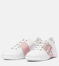 Roger Vivier Viv' Skate leather sneakers