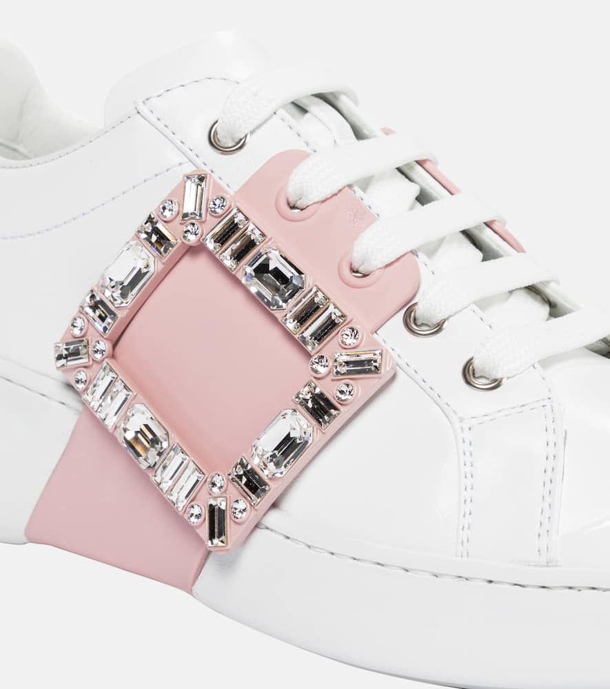 Roger Vivier Viv' Skate leather sneakers