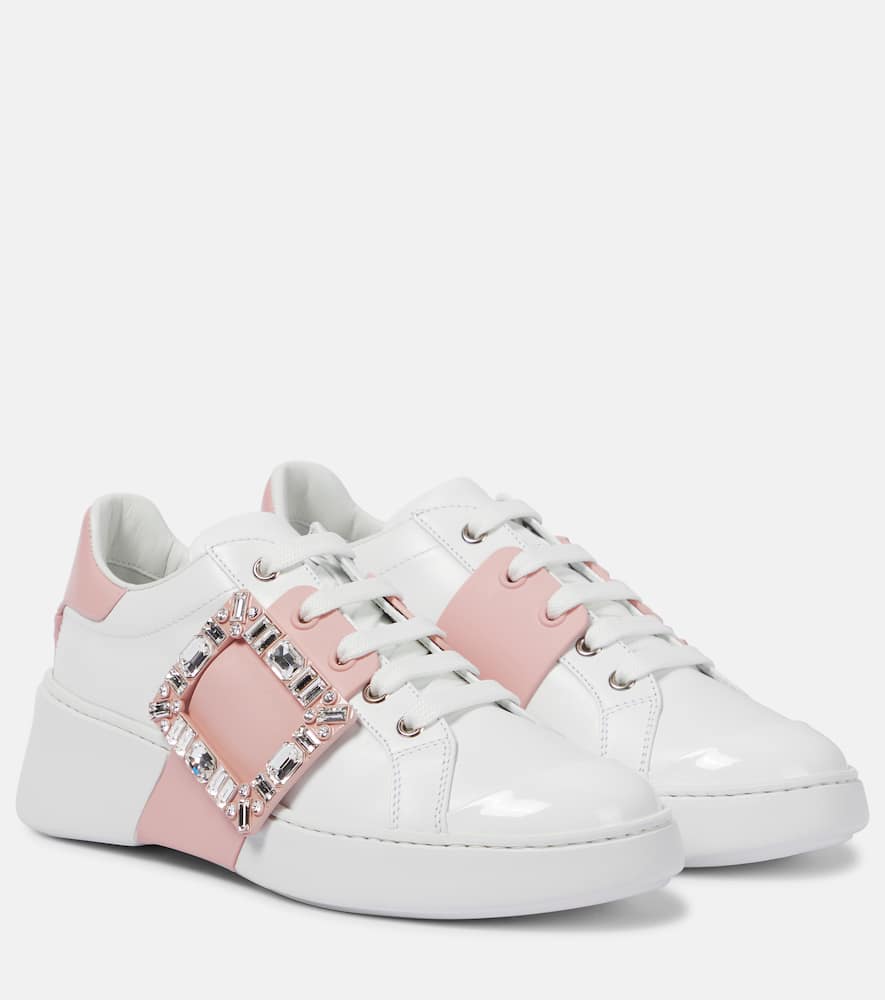 Roger Vivier Viv' Skate leather sneakers