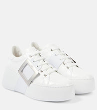 Roger Vivier Viv' Skate leather sneakers