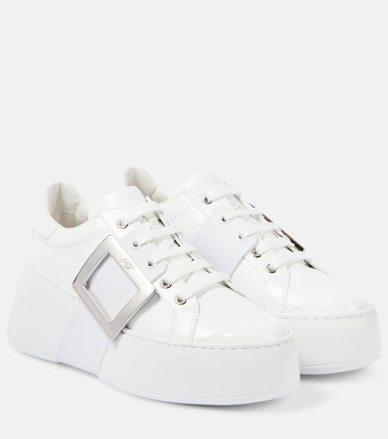Roger Vivier Viv' Skate leather sneakers