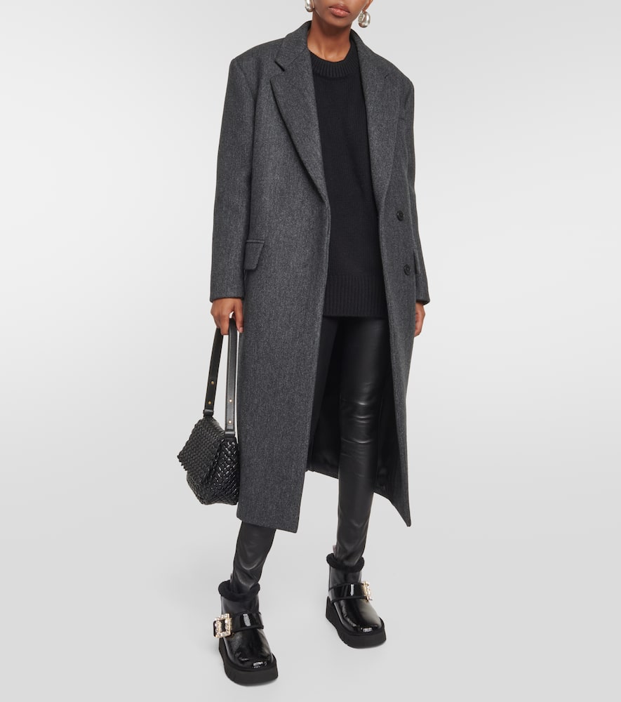 Roger Vivier Viv' Winter shearling-trimmed leather boots