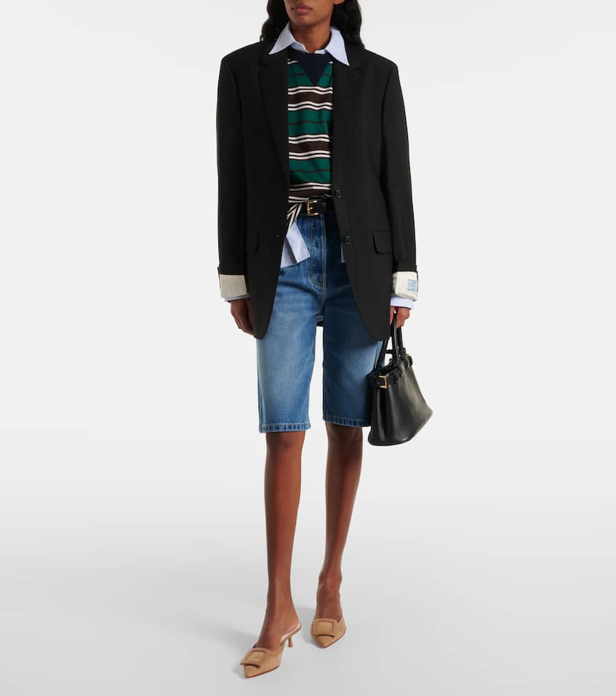 Roger Vivier Viv' in the City 45 suede mules
