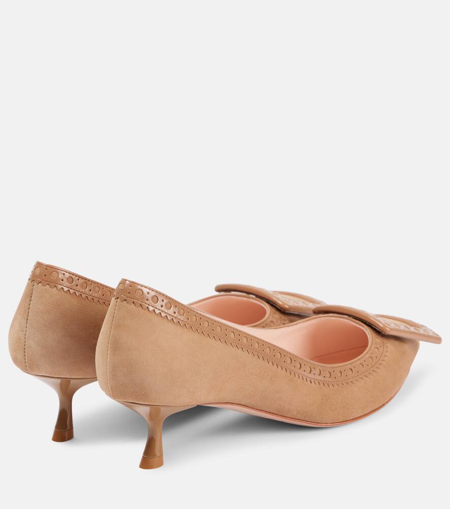 Roger Vivier Viv' in the City 45 suede pumps