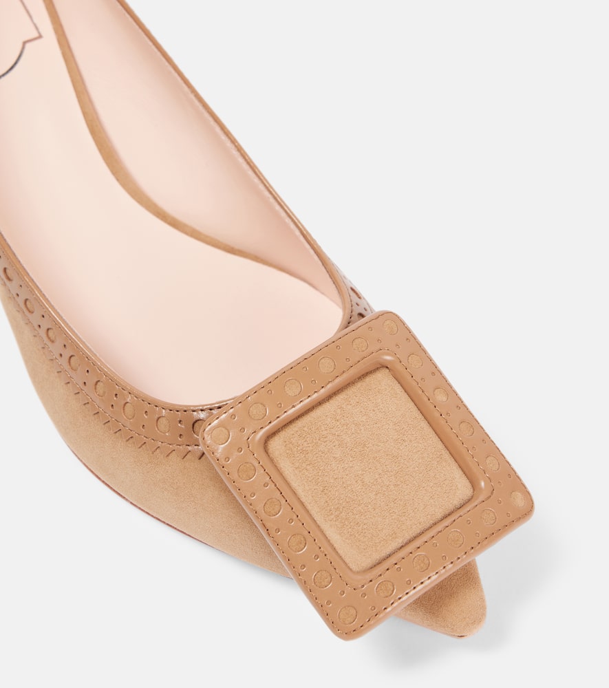 Roger Vivier Viv' in the City 45 suede pumps