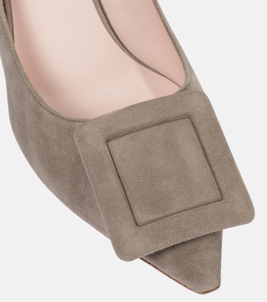 Roger Vivier Viv' in the City suede pumps