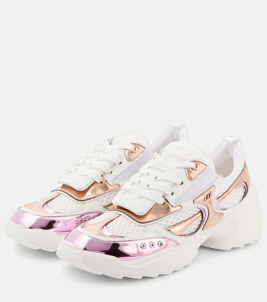 Roger Vivier Viv' on the Run leather sneakers