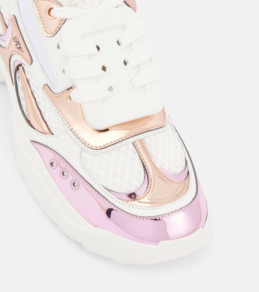 Roger Vivier Viv' on the Run leather sneakers