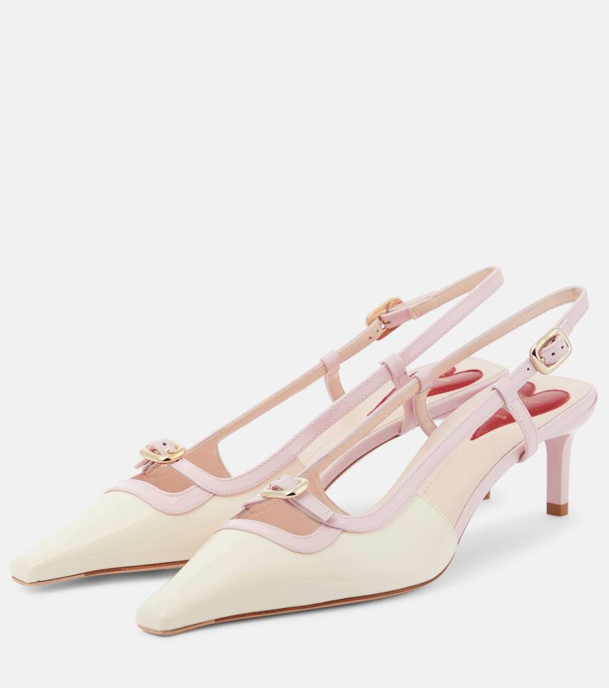 Roger Vivier Viv√¢¬Ä¬ô Canard leather slingback pumps