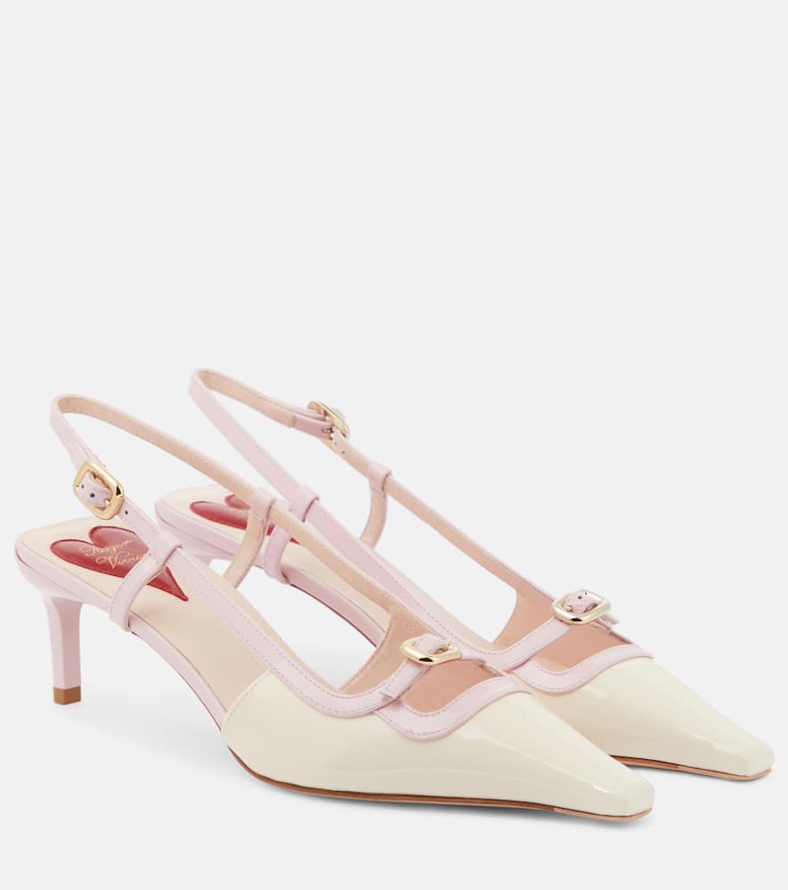 Roger Vivier Viv√¢¬Ä¬ô Canard leather slingback pumps