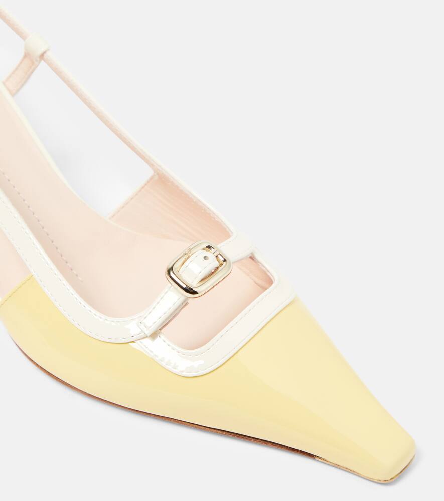 Roger Vivier Viv√¢¬Ä¬ô Canard patent leather slingback pumps
