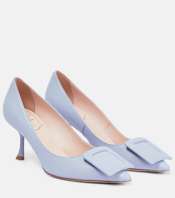 Roger Vivier Viv√¢¬Ä¬ò in the City leather pumps