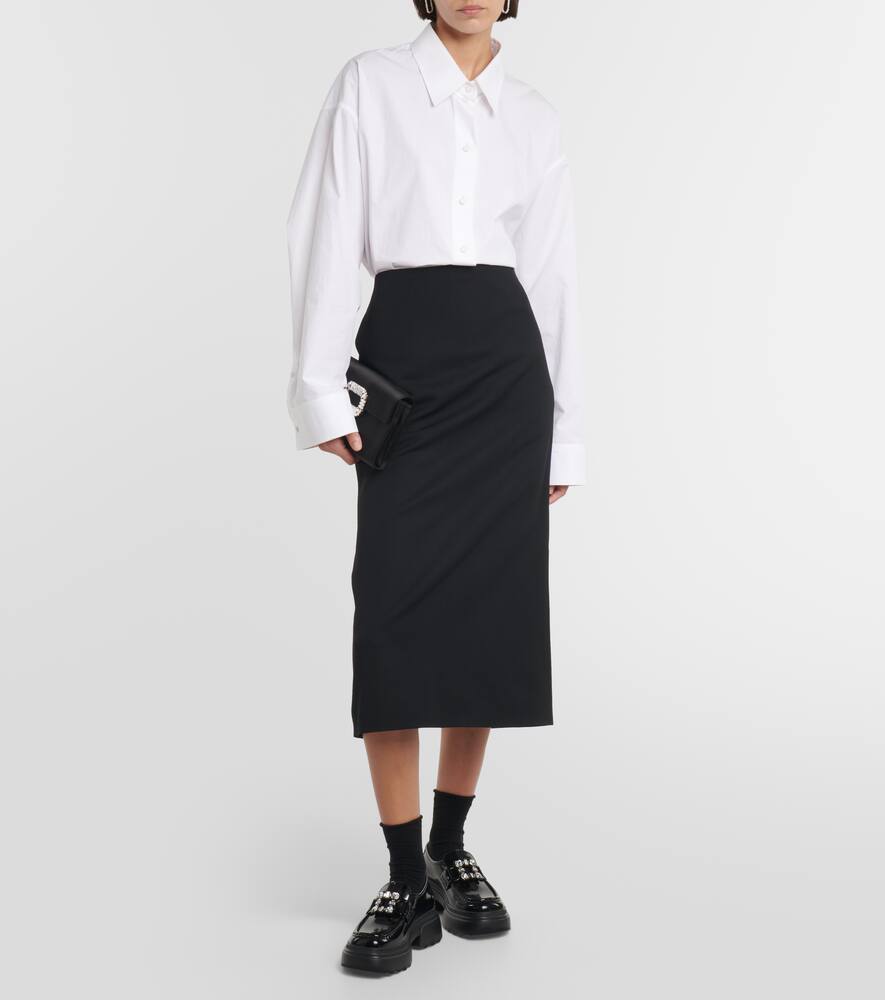 Roger Vivier Wallaviv strass buckle patent leather loafers