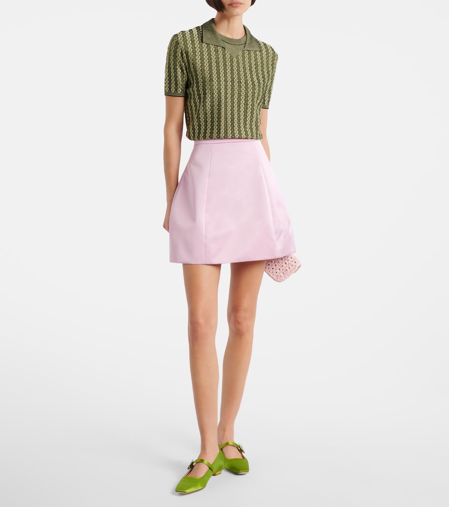 Green Roger Vivier Belle Vivier 25 satin Mary Jane flats - Ballerina Flats