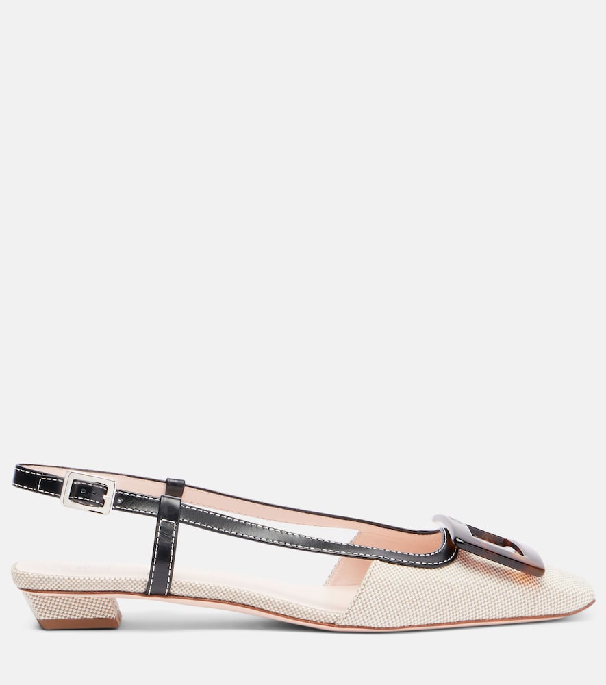 Roger Vivier Belle Vivier 25 slingback pumps (Beige) - Ballerina Flats