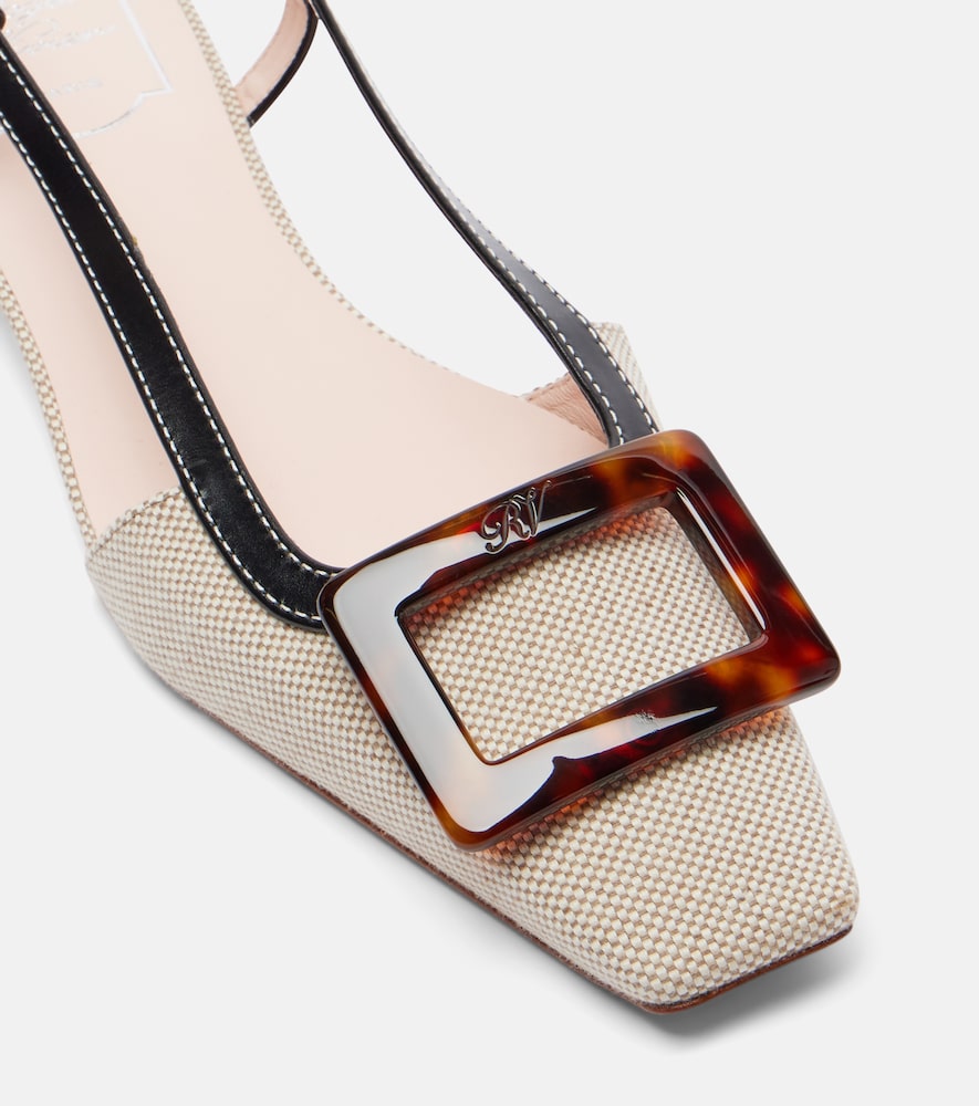 Roger Vivier Belle Vivier 25 slingback pumps (Beige) - Ballerina Flats
