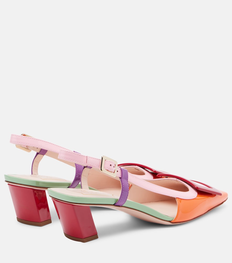 Multicoloured Roger Vivier Belle Vivier leather slingback pumps - Mid Heel Pumps