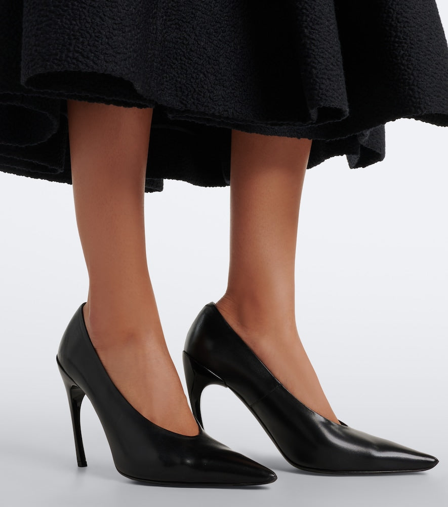Black Roger Vivier Choc leather pumps - High-Heel Pumps