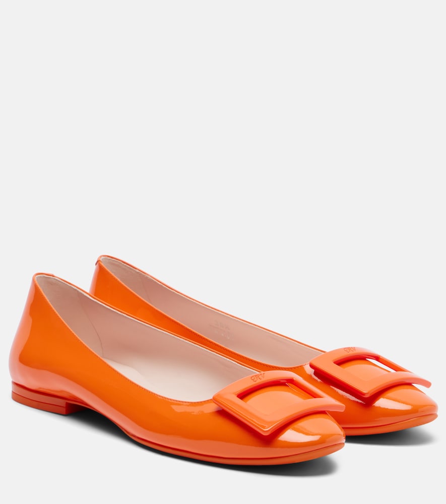 Roger Vivier Gommettine Roundy ballet flats (Orange) - Ballerina Flats