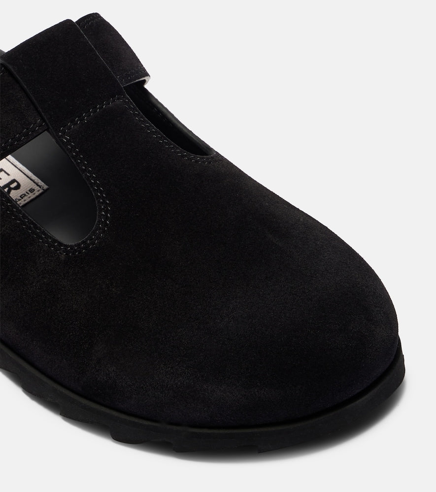 Roger Vivier Slidy Viv' suede mules - Black Mules