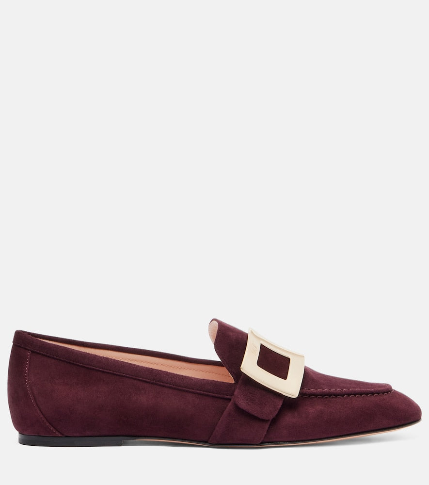 Roger Vivier Suede loafers in Burgundy - Loafers