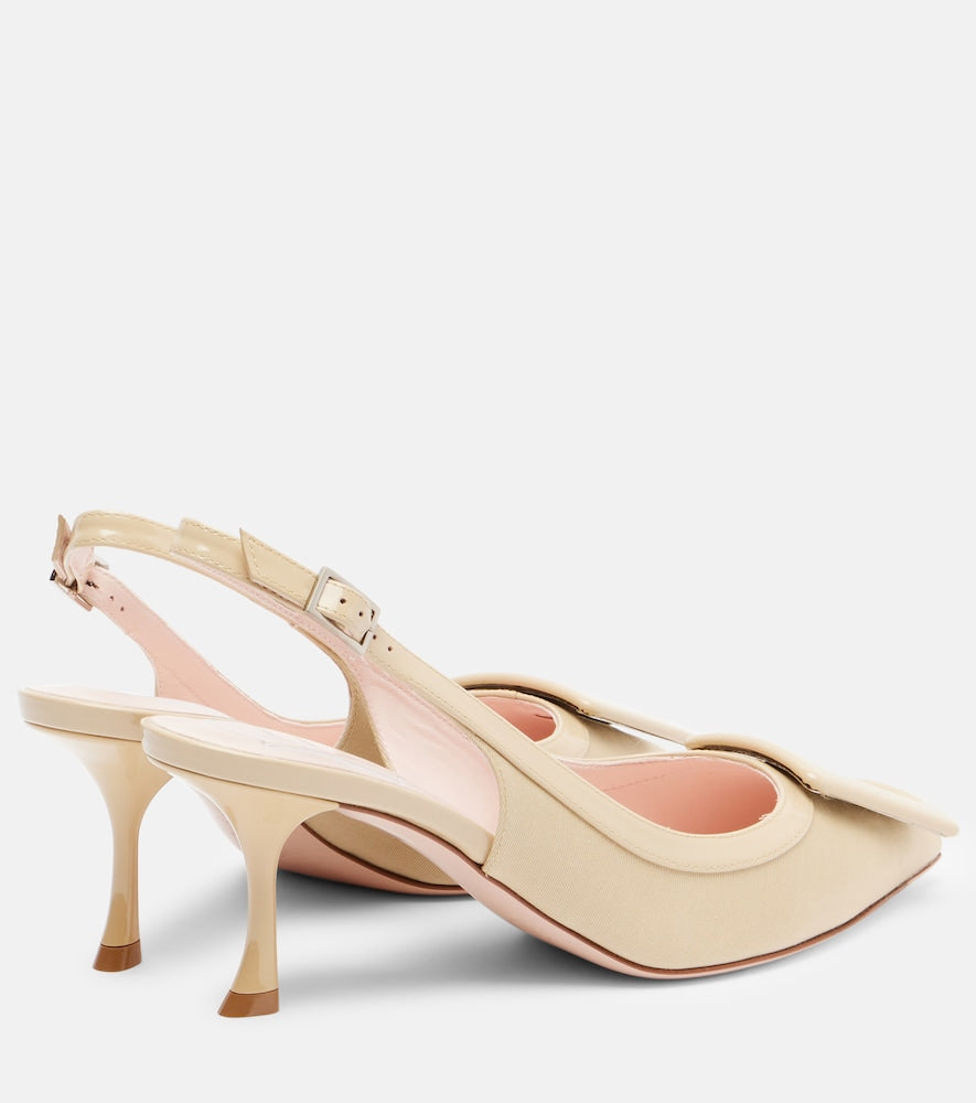 Roger Vivier Viv In The City 65 slingback pumps - Beige Mid Heel Pumps
