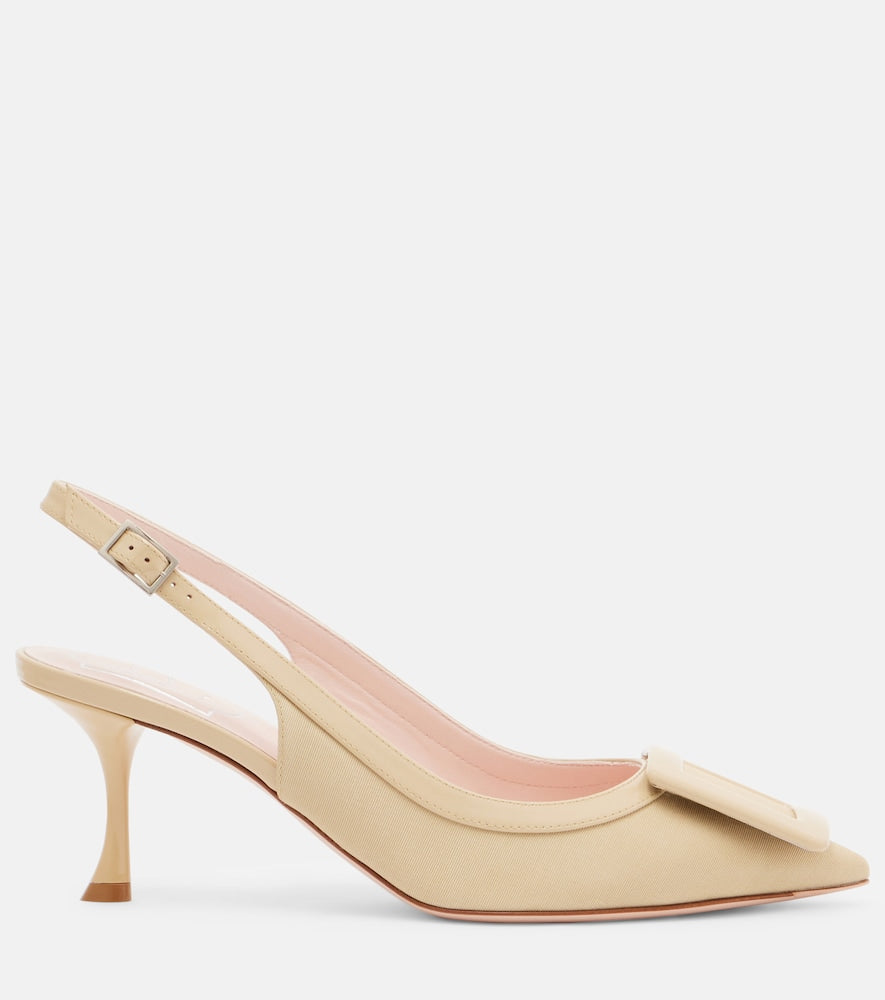 Roger Vivier Viv In The City 65 slingback pumps - Beige Mid Heel Pumps