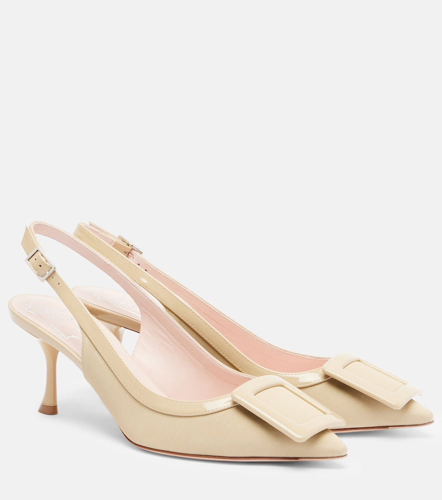 Roger Vivier Viv In The City 65 slingback pumps - Beige Mid Heel Pumps
