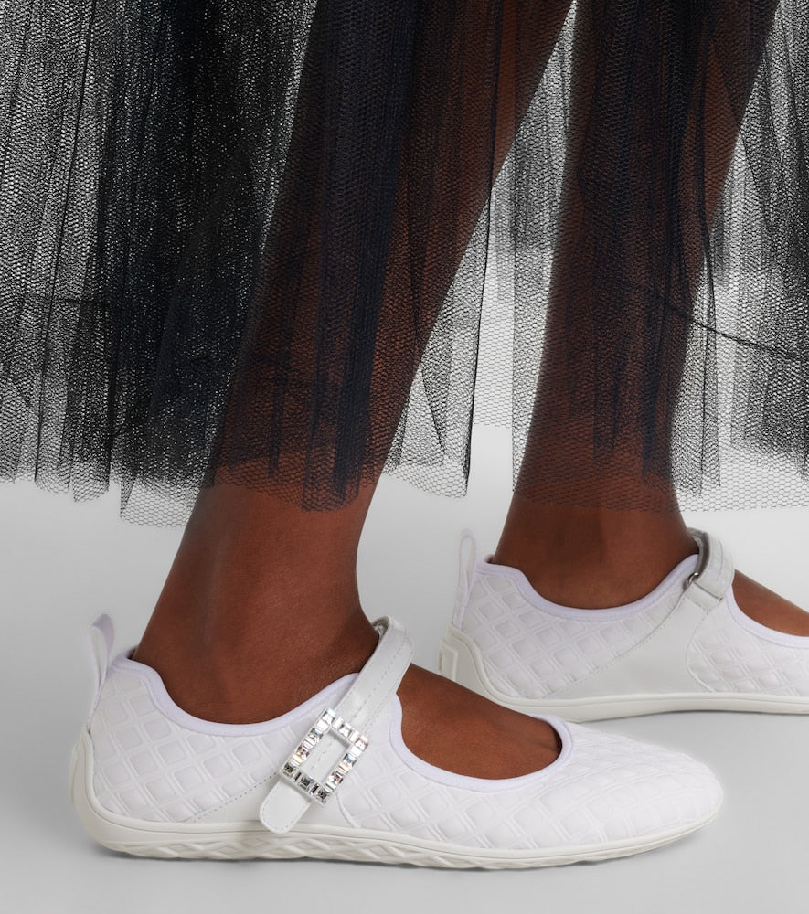 Roger Vivier Viv Low Mary Jane flats - White Ballerina Flats
