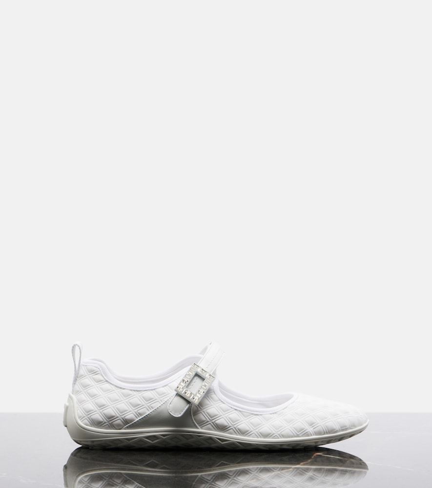 Roger Vivier Viv Low Mary Jane flats - White Ballerina Flats