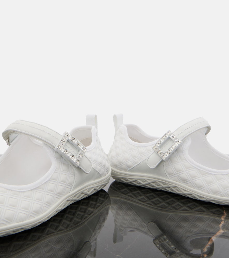 Roger Vivier Viv Low Mary Jane flats - White Ballerina Flats