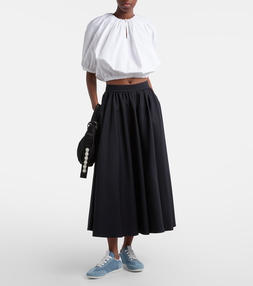 Roger Vivier Viv' suede-trimmed sneakers in Blue - Low-Top Sneakers