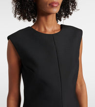 Rohe Silk-trimmed wool-blend gown