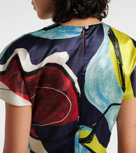Roksanda Adriana printed satin midi dress
