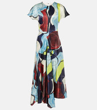 Roksanda Adriana printed satin midi dress. Roksanda Adriana 印花缎面中长连衣裙