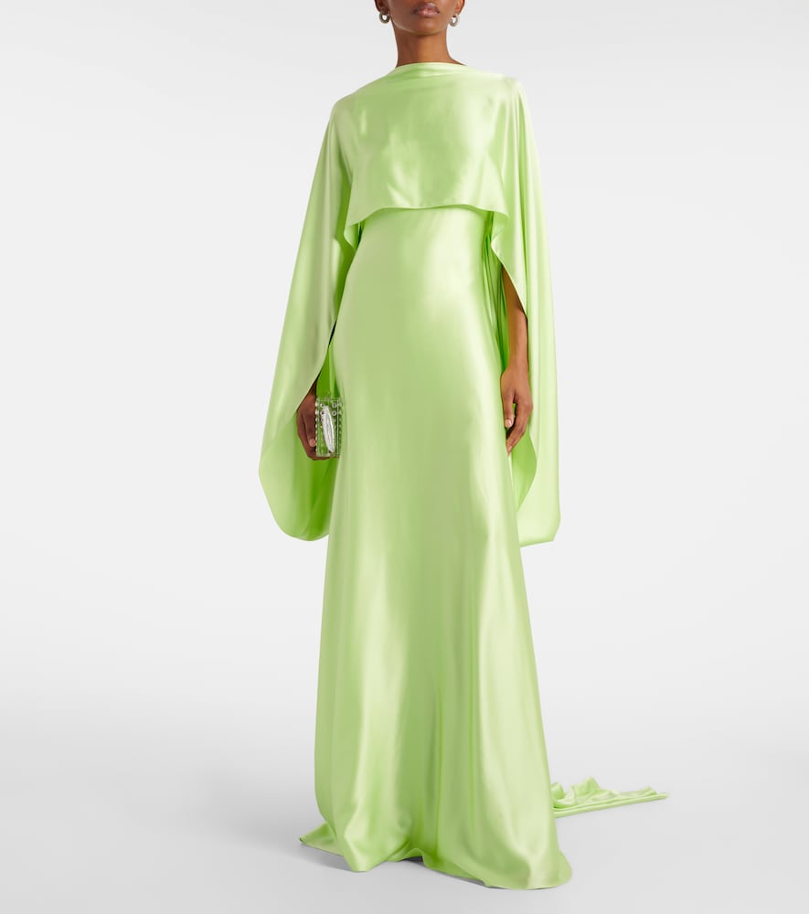 Roksanda Caped satin gown