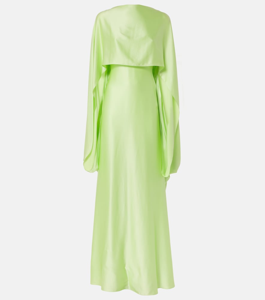 Roksanda Caped satin gown. Roksanda 披肩缎面礼服
