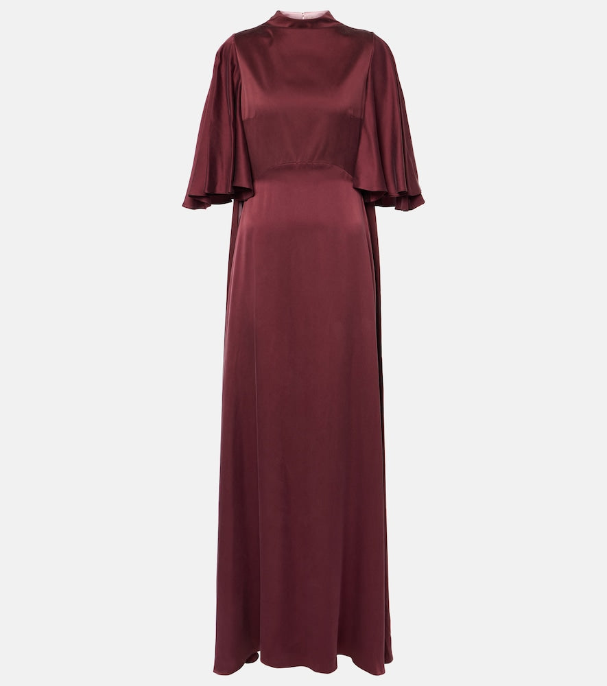 Roksanda Kalydria caped silk gown. Roksanda Kalydria 披肩丝绸礼服