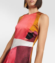 Roksanda Printed silk satin maxi dress